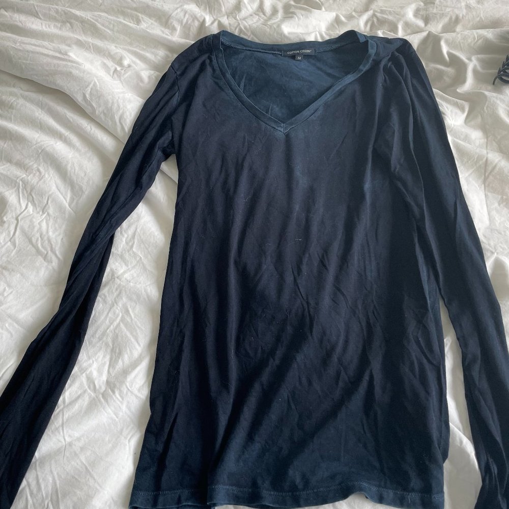 Blue long sleeve shirt